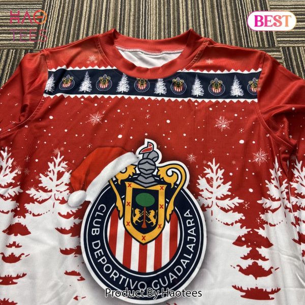 LIGA MX Chivas Guadalajara Special Christmas Ugly Sweater Design