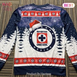 LIGA MX Cruz Azul Special Christmas Ugly Sweater Design