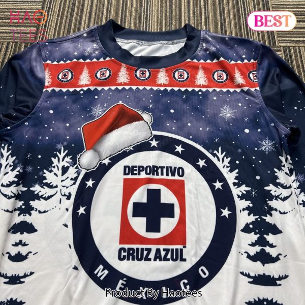 LIGA MX Cruz Azul Special Christmas Ugly Sweater Design
