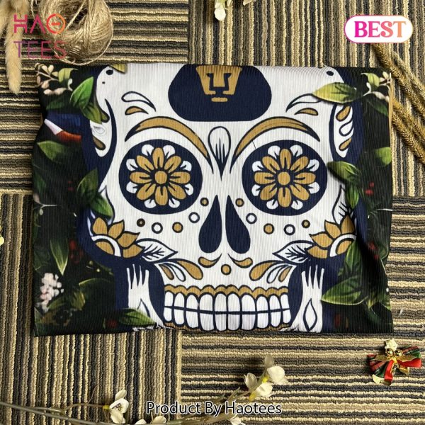 LIGA MX Pumas UNAM Special Sugar Skull Christmas Ugly Sweater