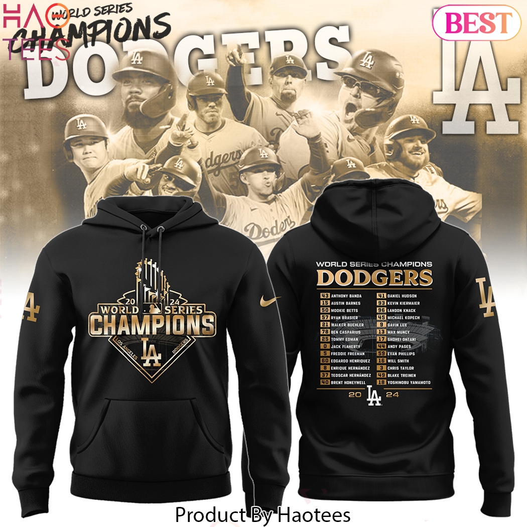 Los Angeles Dodgers 2024 World Series Champions Players Hoodie Los Angeles Dodgers 2024 World Series Champions Players Hoodie