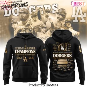 Los Angeles Dodgers 2024 World Series Champions Players Signature Hoodie