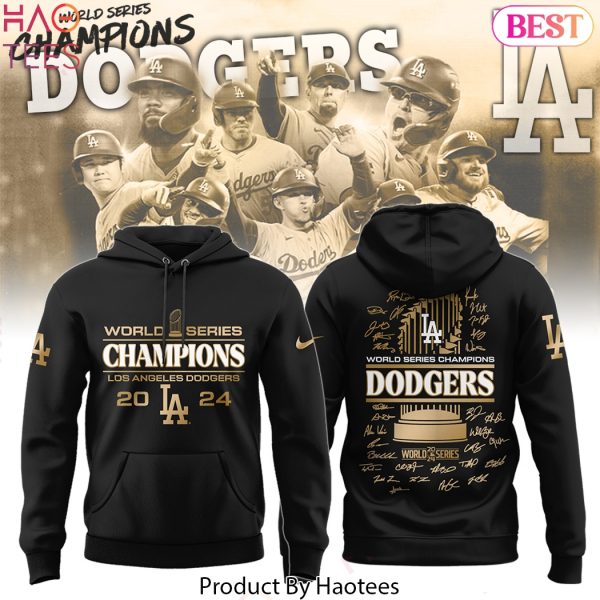 Los Angeles Dodgers 2024 World Series Champions Players Signature Hoodie