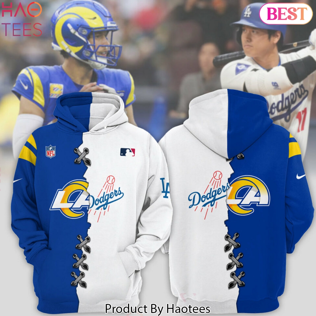 Los Angeles Dodgers x Los Angeles Rams Hoodie Los Angeles Dodgers x Los Angeles Rams Hoodie