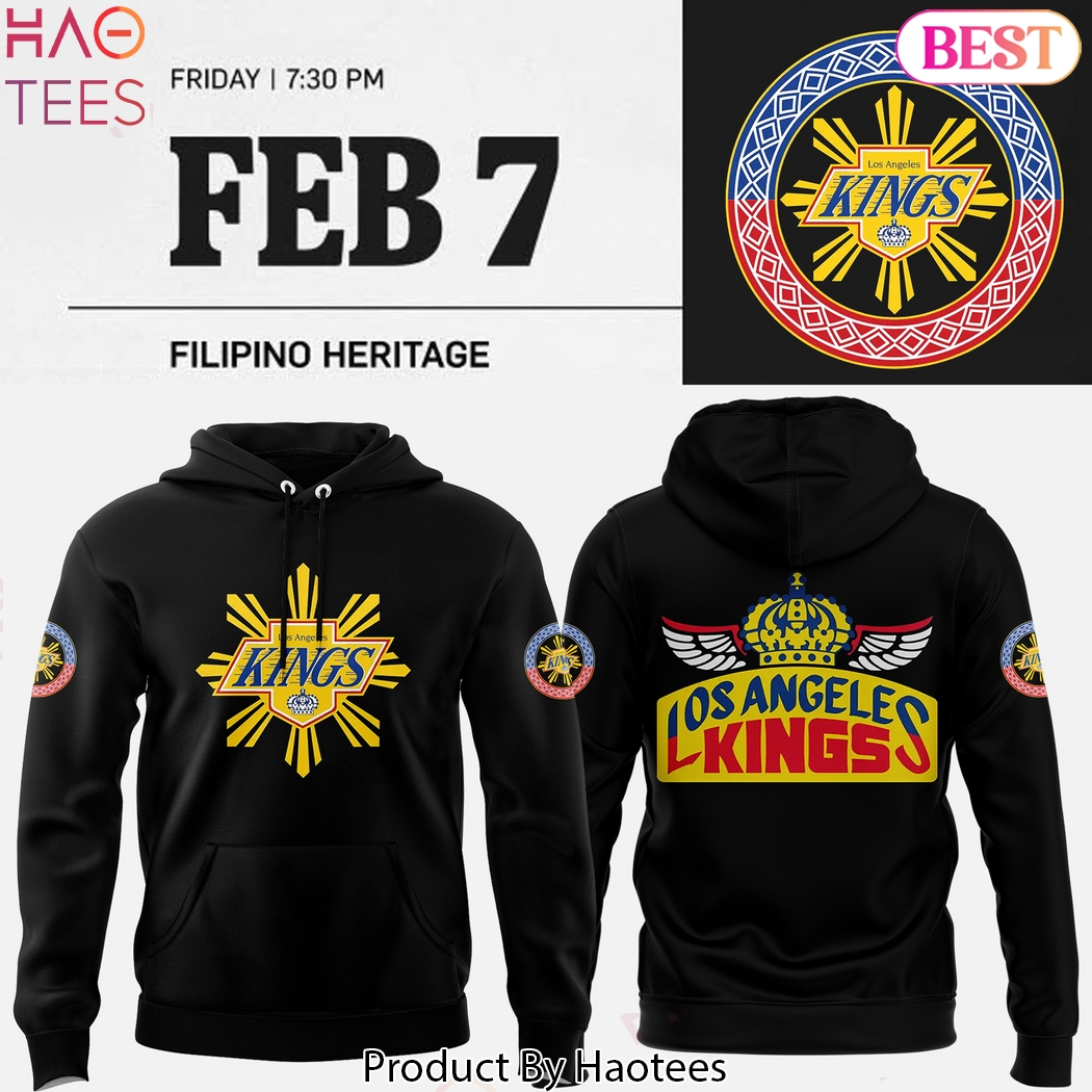 Los Angeles Kings Filipino Heritage Night Hoodie Los Angeles Kings Filipino Heritage Night Hoodie