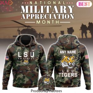 LSU Tigers Football 2024 Military Appreciation Club Hoodie