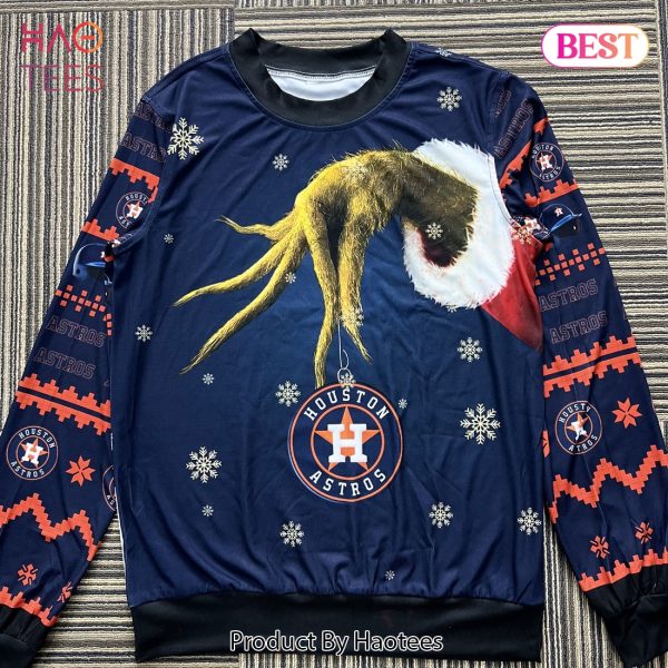 MLB Houston Astros Grinch Ugly Christmas Sweater