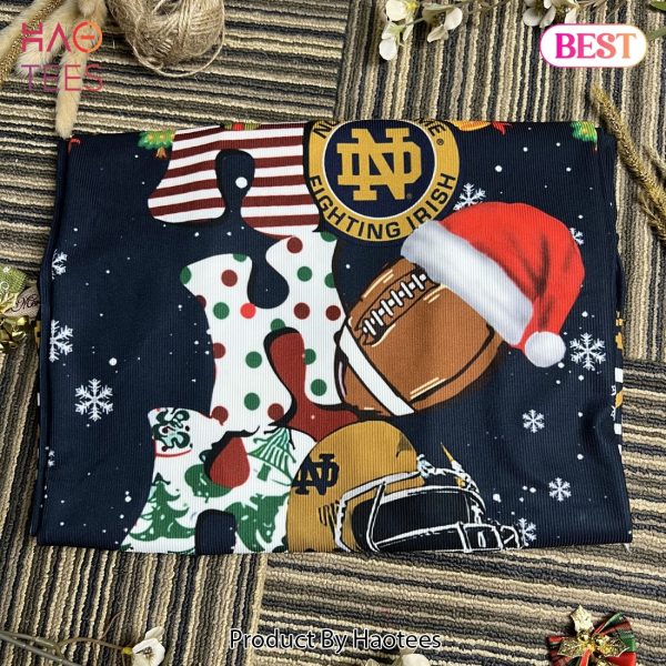 NCAA Notre Dame Fighting Irish HO HO HO Ugly Christmas Sweater