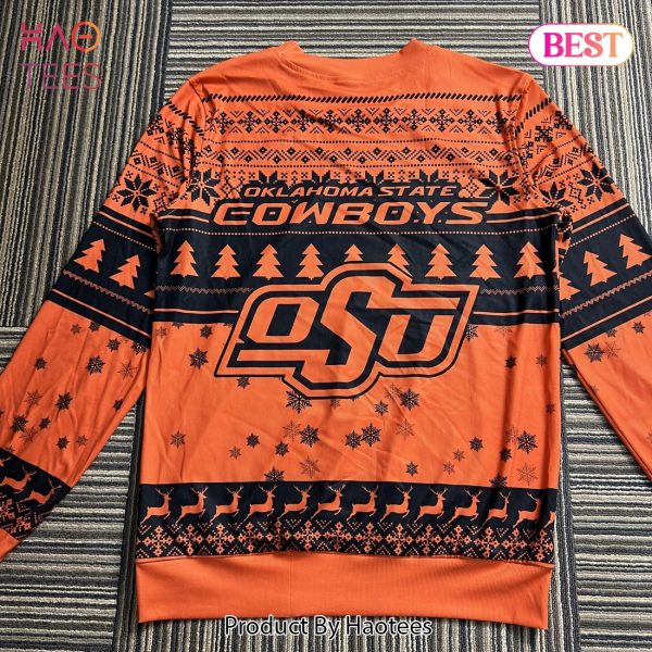NCAA Oklahoma State Cowboys Grinch Christmas Ugly Sweater