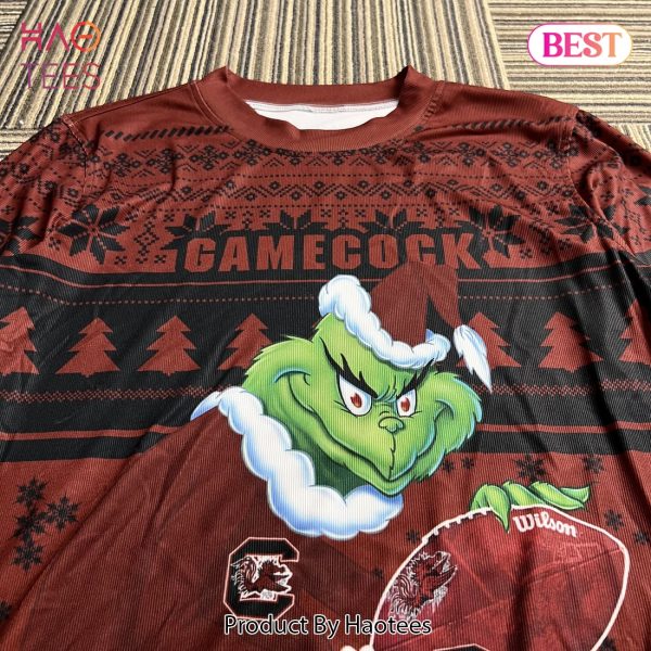 NCAA South Carolina Gamecocks Grinch Christmas Ugly Sweater