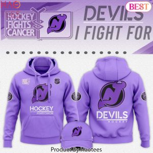 New Jersey Devils Hockey Fights Cancer Hoodie