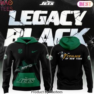 New York Jets Legacy Black Pullover – The Titans Of New York Hoodie