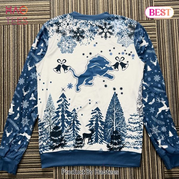 NFL Detroit Lions Special Christmas Ugly Sweater Design