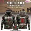 Personalized Indiana Hoosiers Football 2024 Military Appreciation Club Hoodie – Grey