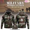 Personalized Ohio State Buckeyes Football 2024 Military Appreciation Club Hoodie – Grey
