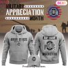 Personalized Ohio State Buckeyes Football 2024 Military Appreciation Club Hoodie – Grey