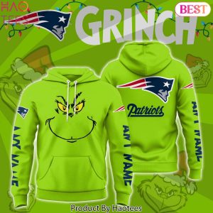 Personalized The Grinch x New England Patriots Hoodie – Green