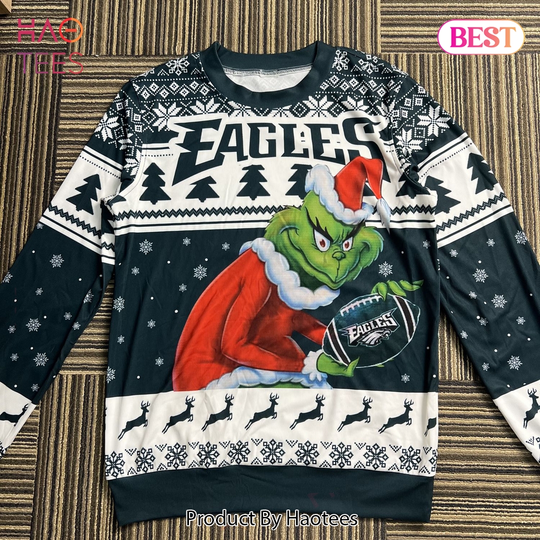 Philadelphia Eagles Grinch Ugly Sweater Philadelphia Eagles Grinch Ugly Sweater
