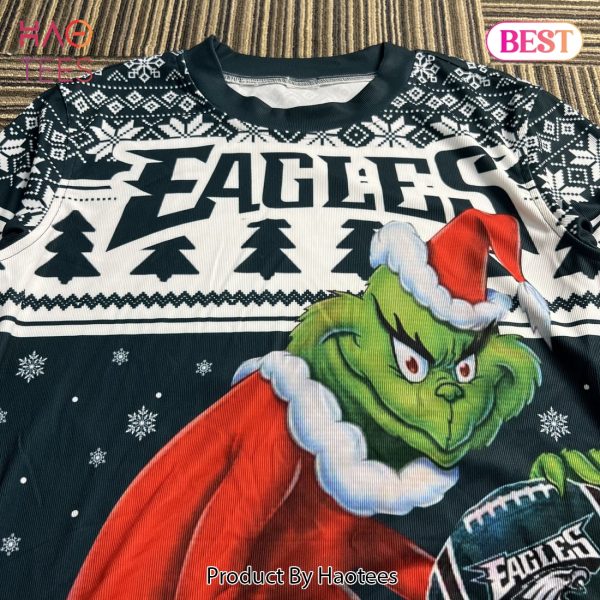 Philadelphia Eagles Grinch Ugly Sweater