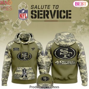 San Francisco 49ers Logo 2024 Salute To Service Hoodie