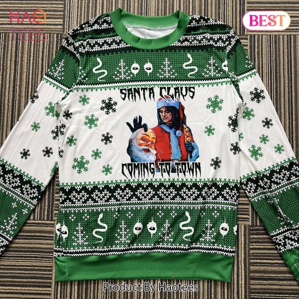 Santa Claus Is Coming To Town Alice Cooper Ugly Sweater