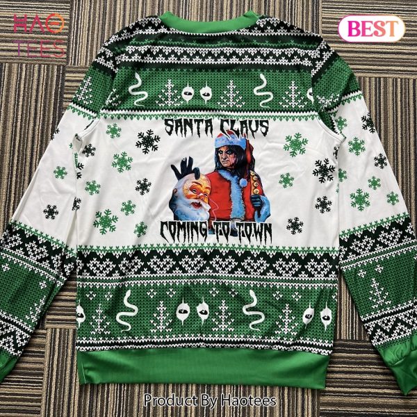 Santa Claus Is Coming To Town Alice Cooper Ugly Sweater