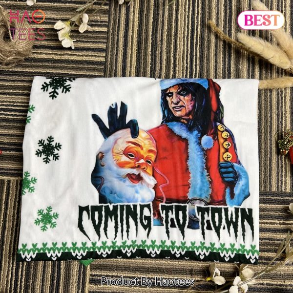 Santa Claus Is Coming To Town Alice Cooper Ugly Sweater