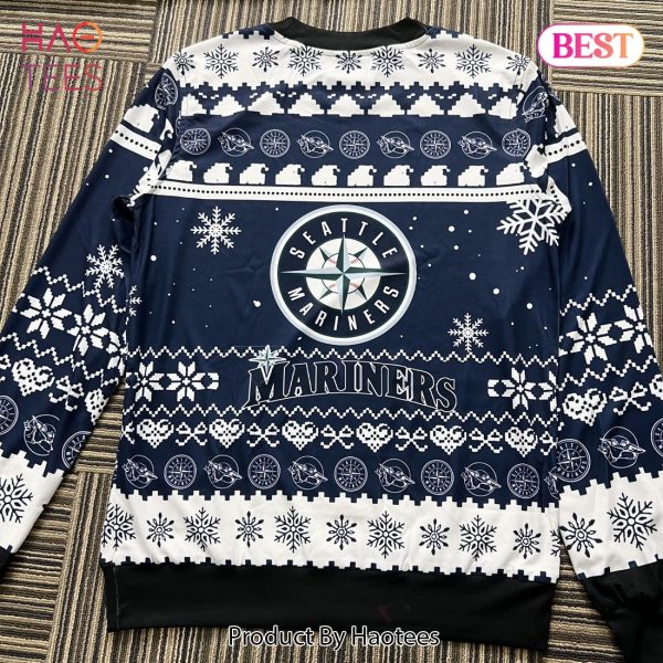 Seattle Mariners Baby Yoda Star Wars MLB Ugly Christmas Sweater