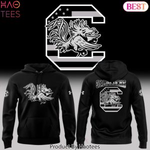 South Carolina Gamecocks Logo Black Design Hoodie