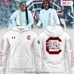 South Carolina Gamecocks Woman Basketball Design Hoodie – White