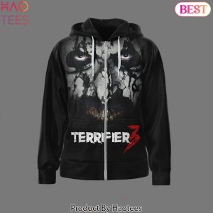Terrifier 3 Art Never Gose Out Of Style Zip Hoodie