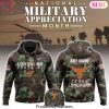 Texas Longhorns Football 2024 Military Appreciation Club Hoodie