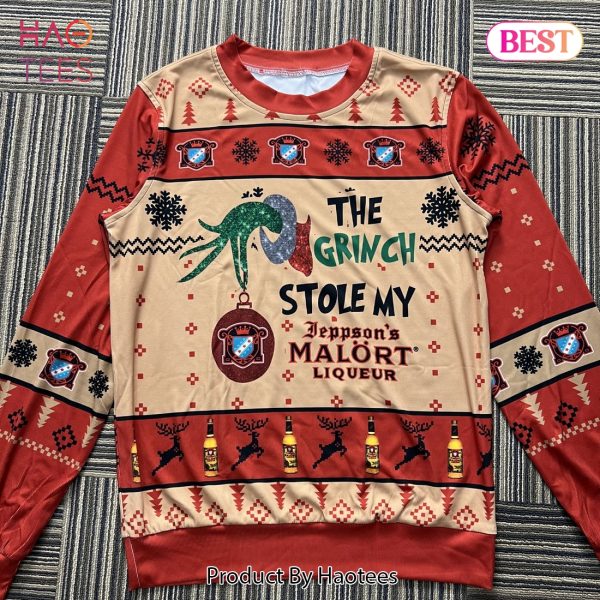 The Grinch Stole Jeppson Malort Ugly Christmas Sweater