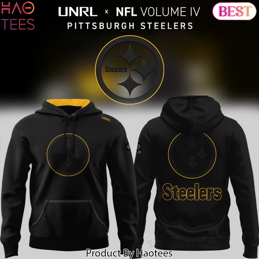 UNRL x Pittsburgh Steelers Crossover Special Design Hoodie - Blue UNRL x Pittsburgh Steelers Crossover Special Design Hoodie - Blue