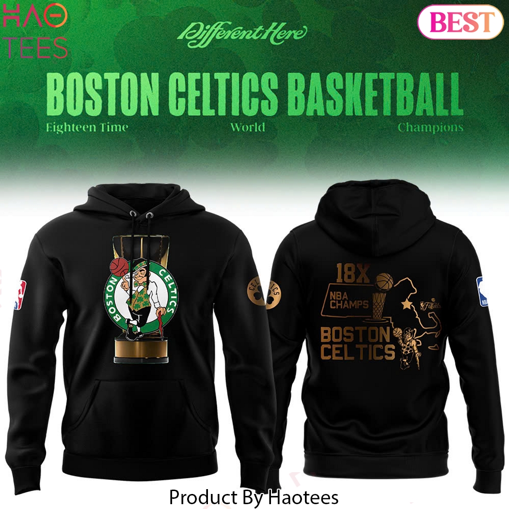 18X Champions Boston Celtics Final Hoodie - Black 18X Champions Boston Celtics Final Hoodie - Black