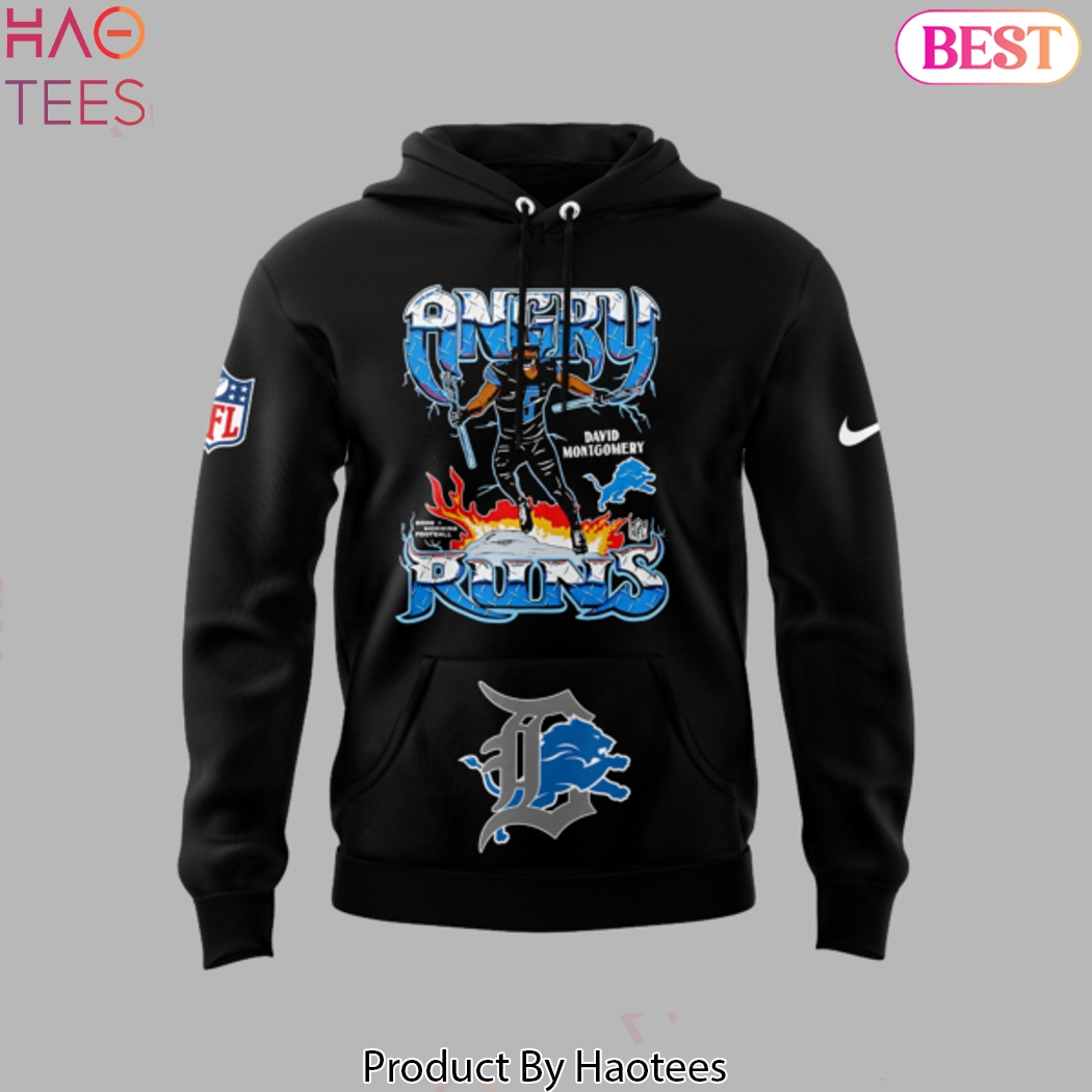 2024 Angry Runs David Montgomery Detroit Lions Hoodie 2024 Angry Runs David Montgomery Detroit Lions Hoodie