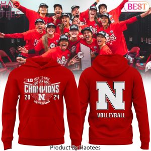 2024 Big Ten Nebraska Huskers Women Volleyball Regular Season Champions Hoodie