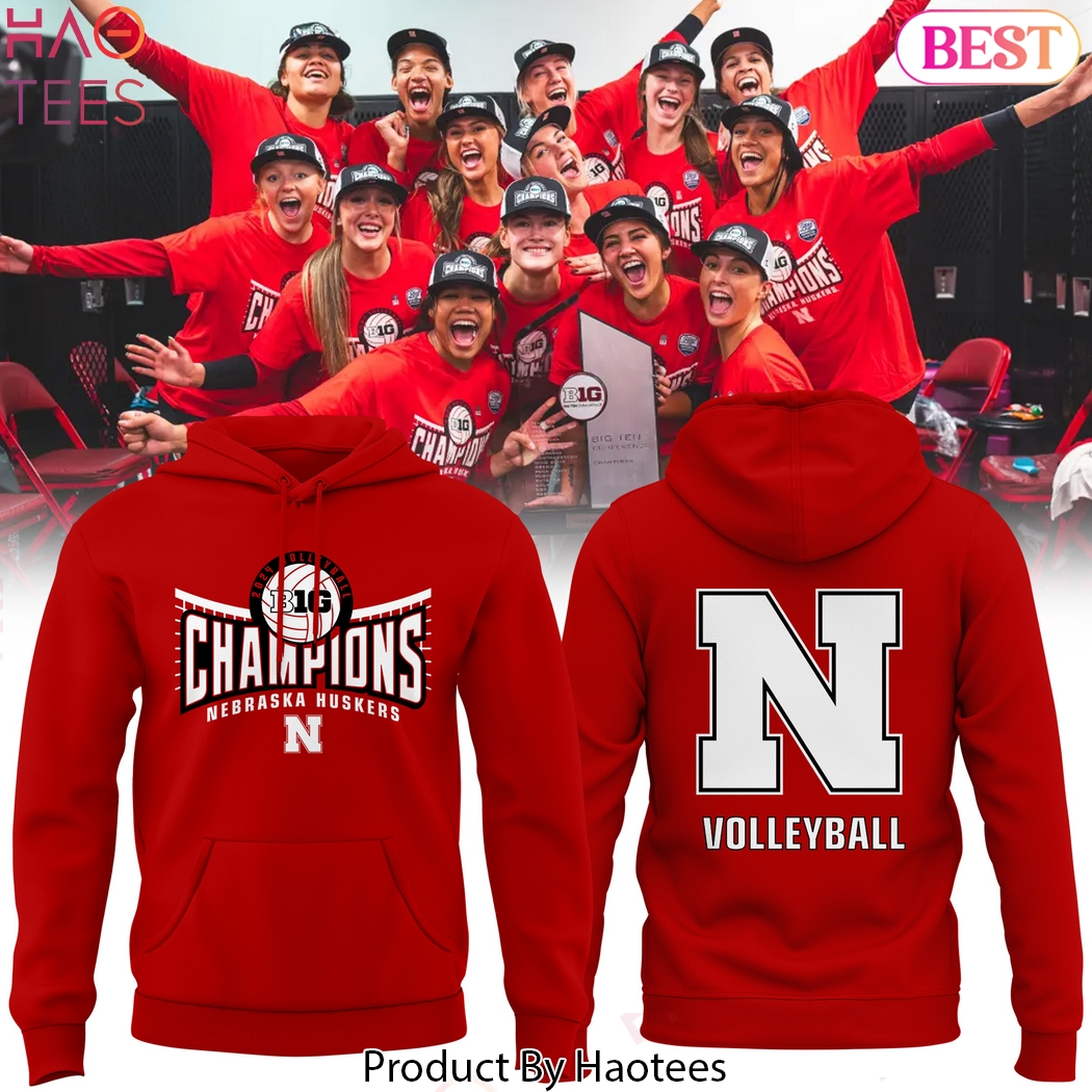 2024 Big Ten Nebraska Huskers Women Volleyball Regular Season Champions Hoodie - MO81 2024 Big Ten Nebraska Huskers Women Volleyball Regular Season Champions Hoodie - MO81