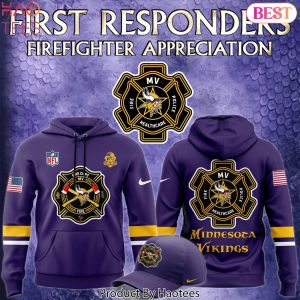2024 Firefighter Appreciation Minnesota Vikings Hoodie
