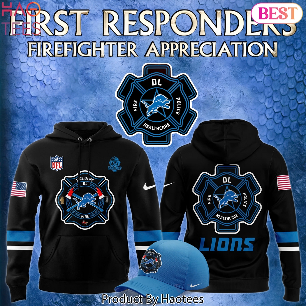 2024 Firefighter Appreciation Night Detroit Lions Hoodie 2024 Firefighter Appreciation Night Detroit Lions Hoodie