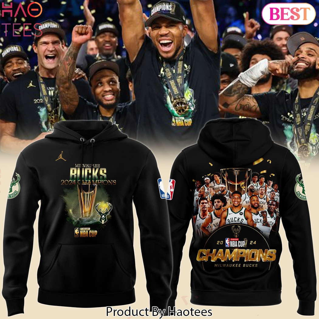 2024 NBA In Season Tournament Champions Milwaukee Bucks Design Hoodie 2024 NBA In Season Tournament Champions Milwaukee Bucks Design Hoodie