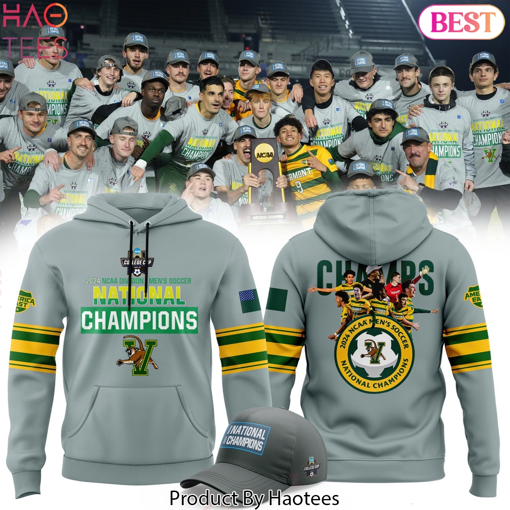 2024 NCAA Men Soccer Champions Vermont Catamounts Hoodie 2024 NCAA Men Soccer Champions Vermont Catamounts Hoodie