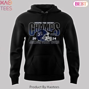 2024 SWAC Champions Jackson State Tigers Black Hoodie