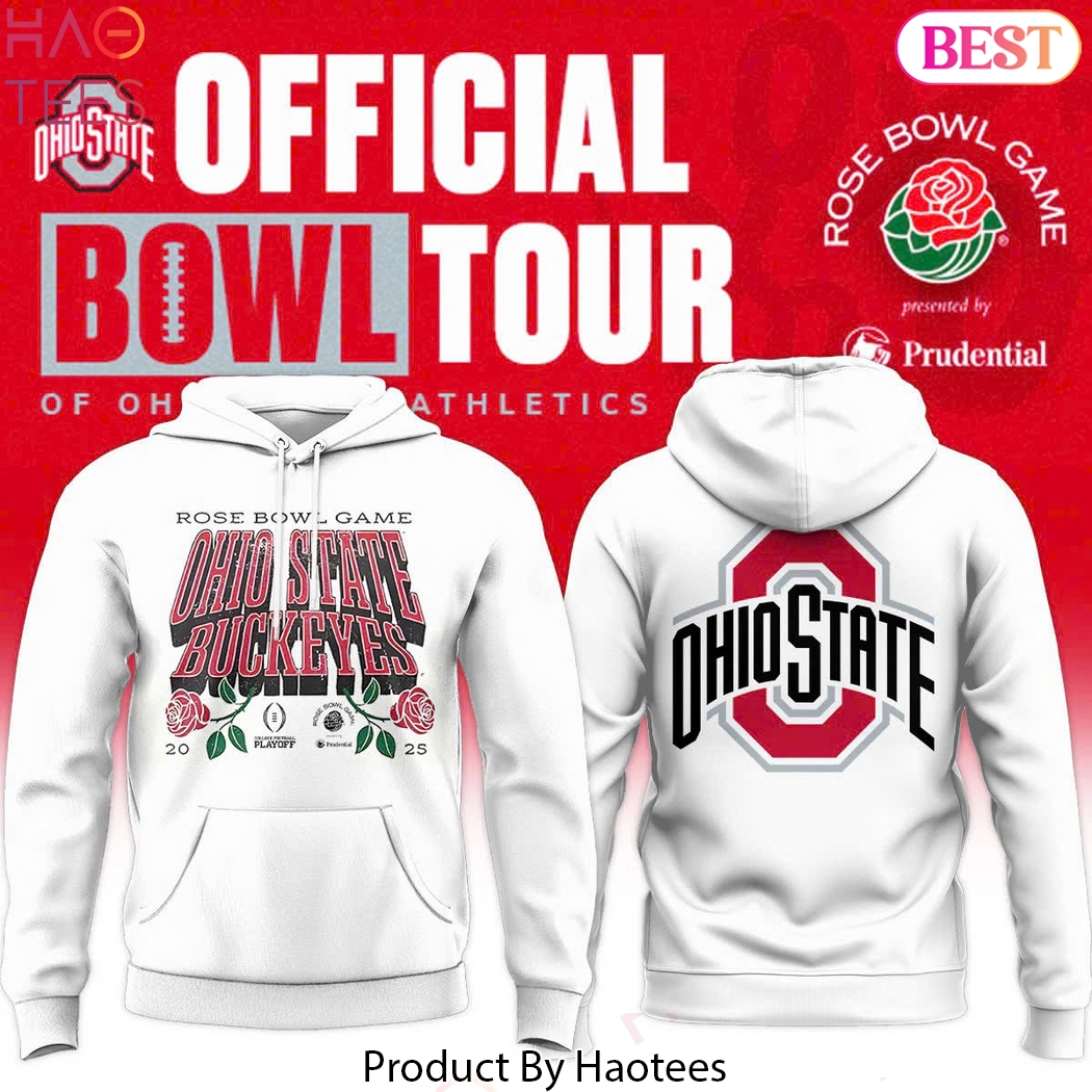 2025 Rose Bowl Game Ohio State Buckeyes Hoodie 2025 Rose Bowl Game Ohio State Buckeyes Hoodie