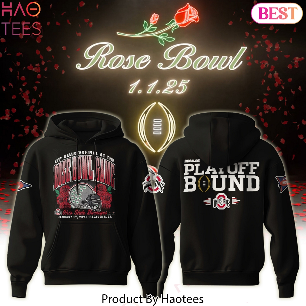 2025 Rose Bowl Game Ohio State Buckeyes Hoodie 2025 Rose Bowl Game Ohio State Buckeyes Hoodie