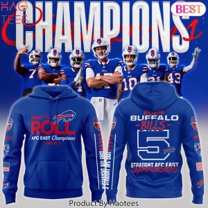 5 Straight AFC East Division Champions Buffalo Bills Special Design Hoodie
