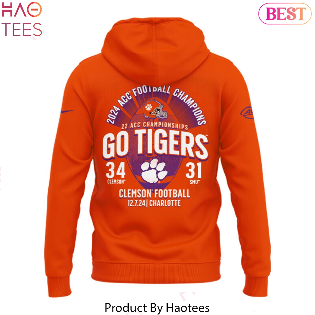 ACC Football Conference Champions Clemson Tigers Go Tigers Design Hoodie ACC Football Conference Champions Clemson Tigers Go Tigers Design Hoodie