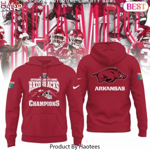 Arkansas Razorback Autozone Liberty Bowl Champions Design Hoodie