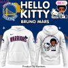 Bruno Mars And Hello Kitty & Golden State Warriors Hoodie