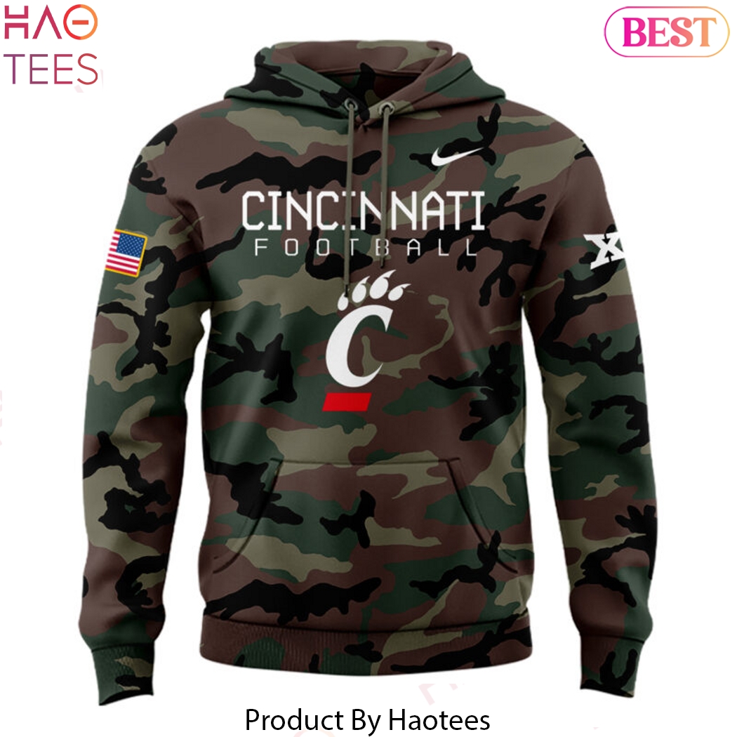 Cincinnati Bearcats Football - 2024 Military Appreciation Design Hoodie Cincinnati Bearcats Football - 2024 Military Appreciation Design Hoodie
